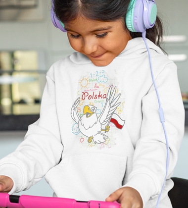 Bluza z kapturem dziecięca POLSKIE DZIECKO